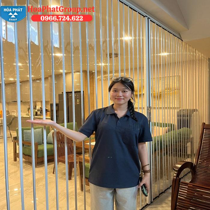 Cửa Xếp Lá Nhựa Trong Suốt Ngăn Lạnh Giá Rẻ