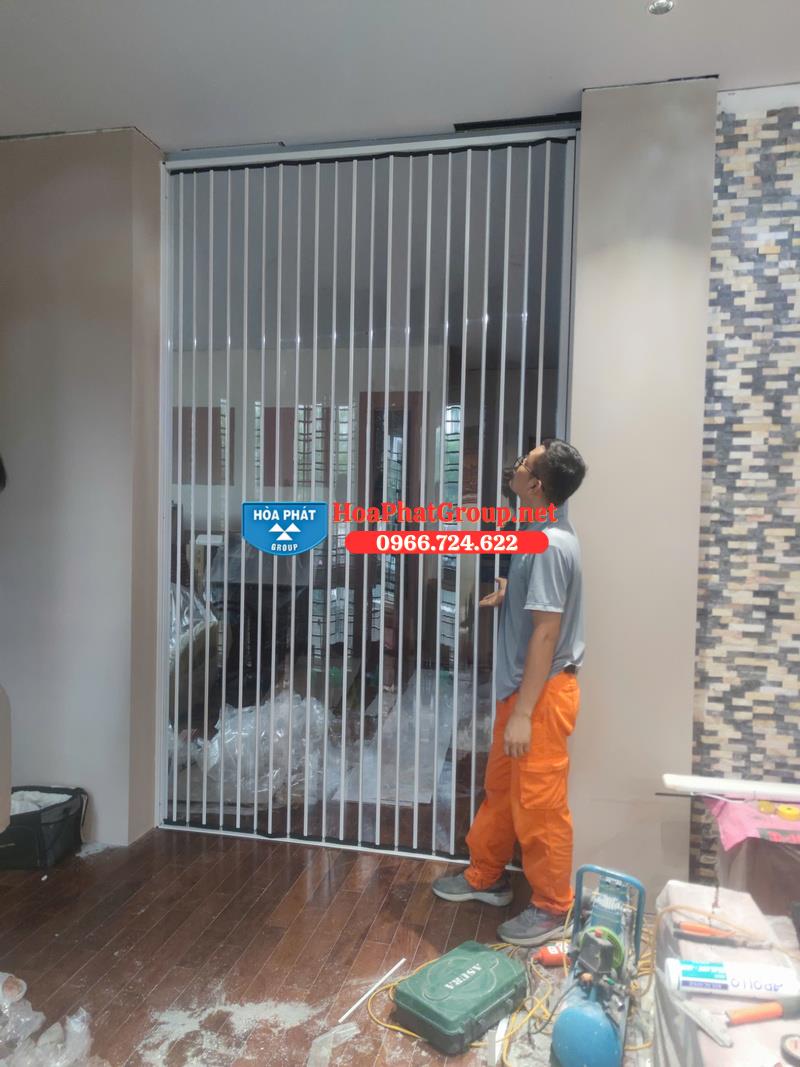 Cửa Xếp Nhựa Trong Suốt Huyện Hoài Đức Hà Nội