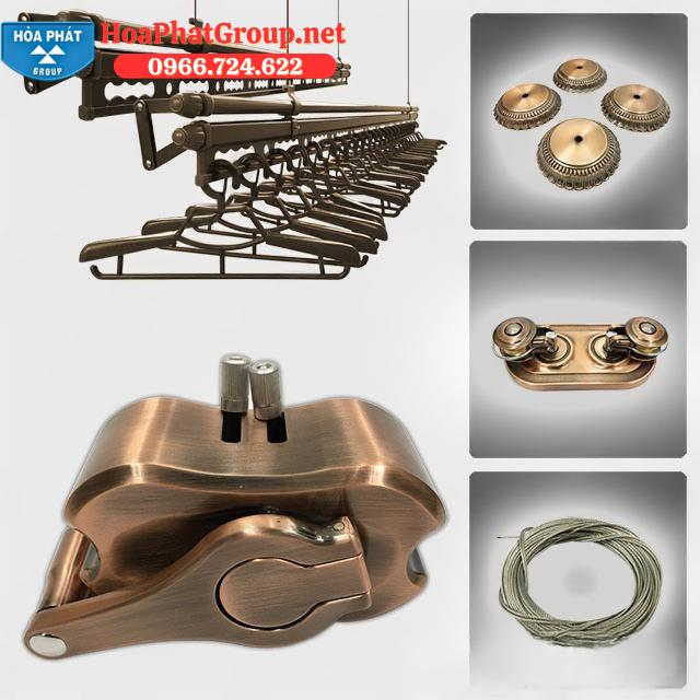 Giàn Phơi Chống Rối Hòa Phát S900 Plus 4 Thanh Màu Đồng
