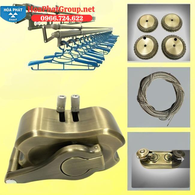 Giàn Phơi Chống Rối Hòa Phát S900 Plus 4 Thanh Màu Rêu