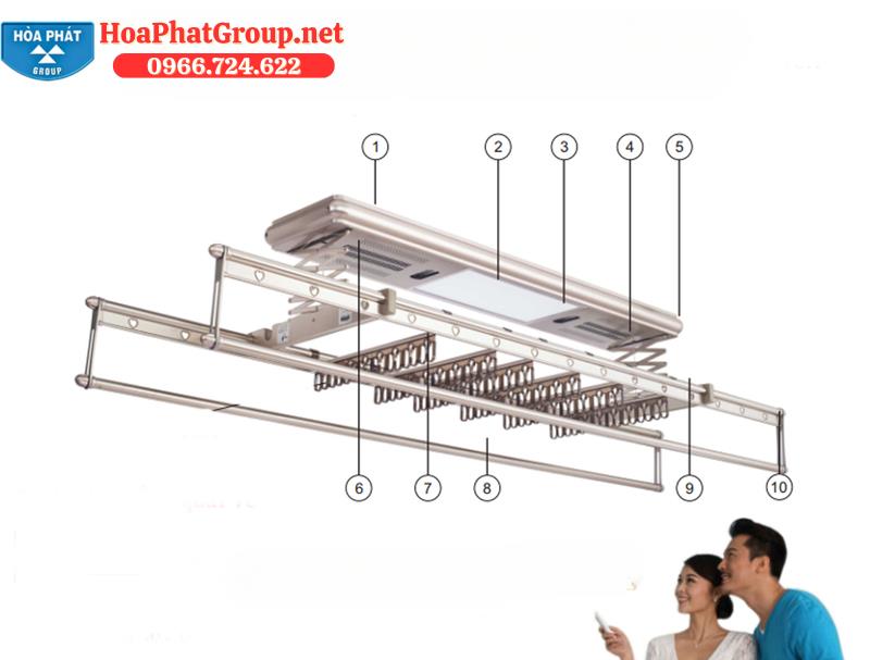 Giàn Phơi Điện Tử Hòa Phát GLS450 Plus