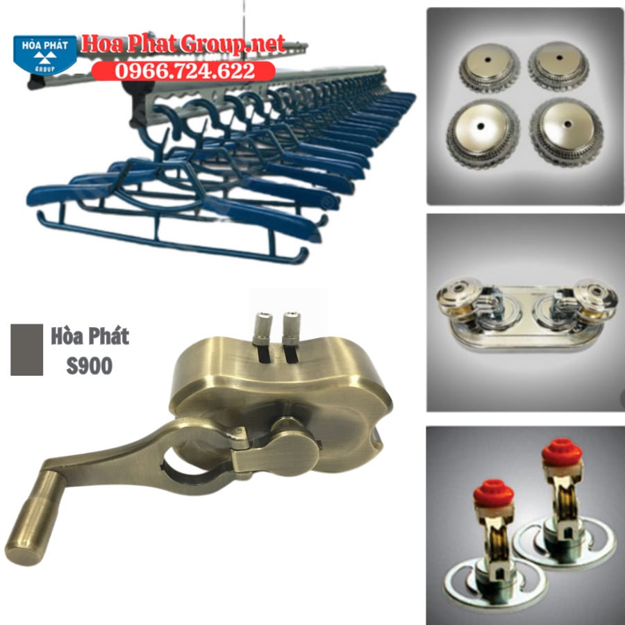 Giàn Phơi Thông Minh Chống Rối Hòa Phát S900 Màu Rêu Cổ
