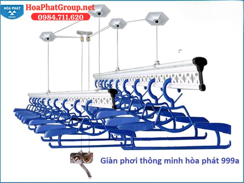 Mẫu giàn phơi thông minh gắn trần hòa phát 999a bền tốt sử dụng chất liệu inox 304 sáng bóng Mẫu giàn phơi thông minh gắn trần hòa phát 999a bền tốt sử dụng chất liệu inox 304 sáng bóng