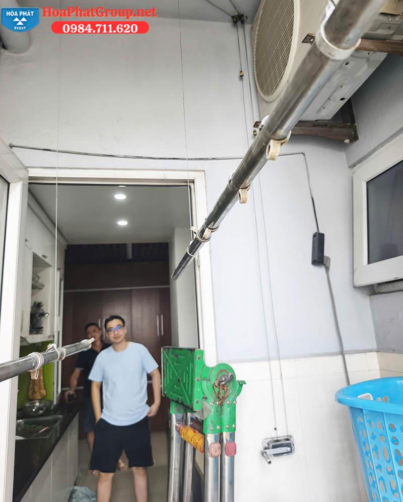 thay dây cáp giàn phơi giá rẻ tại chung cư HUD3 tô hiệu Hà Đông thay dây cáp giàn phơi giá rẻ tại chung cư HUD3 tô hiệu Hà Đông